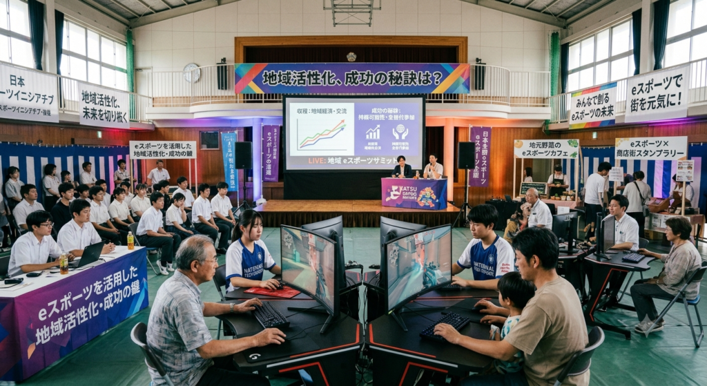 行政が行うeスポーツ（eSports）イベントの風景イメージ画像